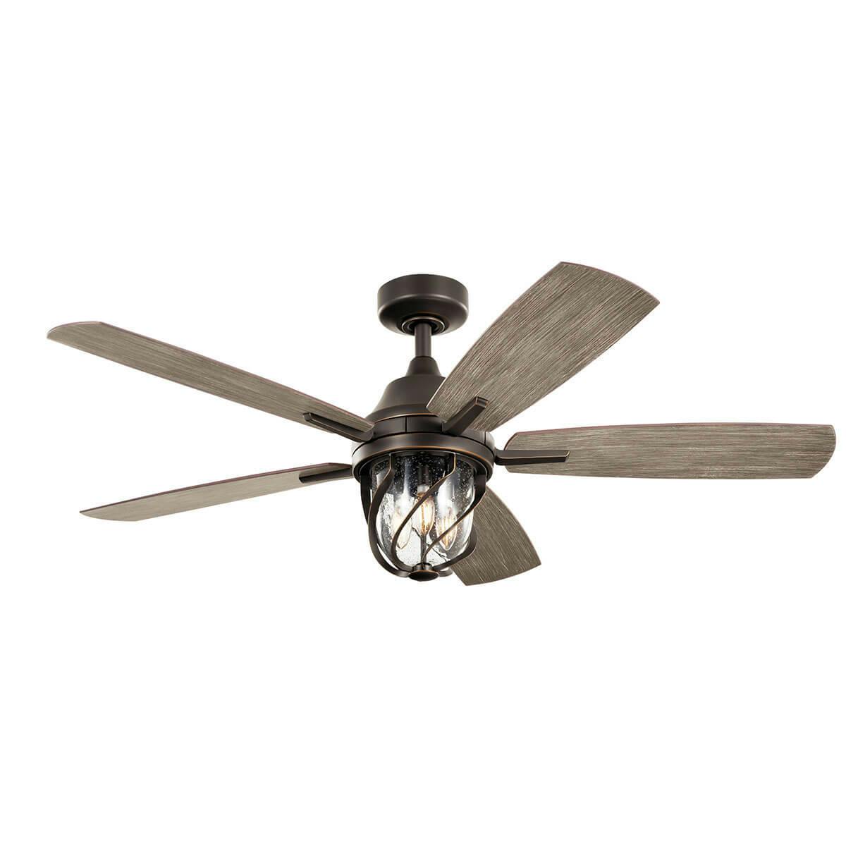 Lydra™ LED 52" Ceiling Fan Olde Bronze™ on a white background