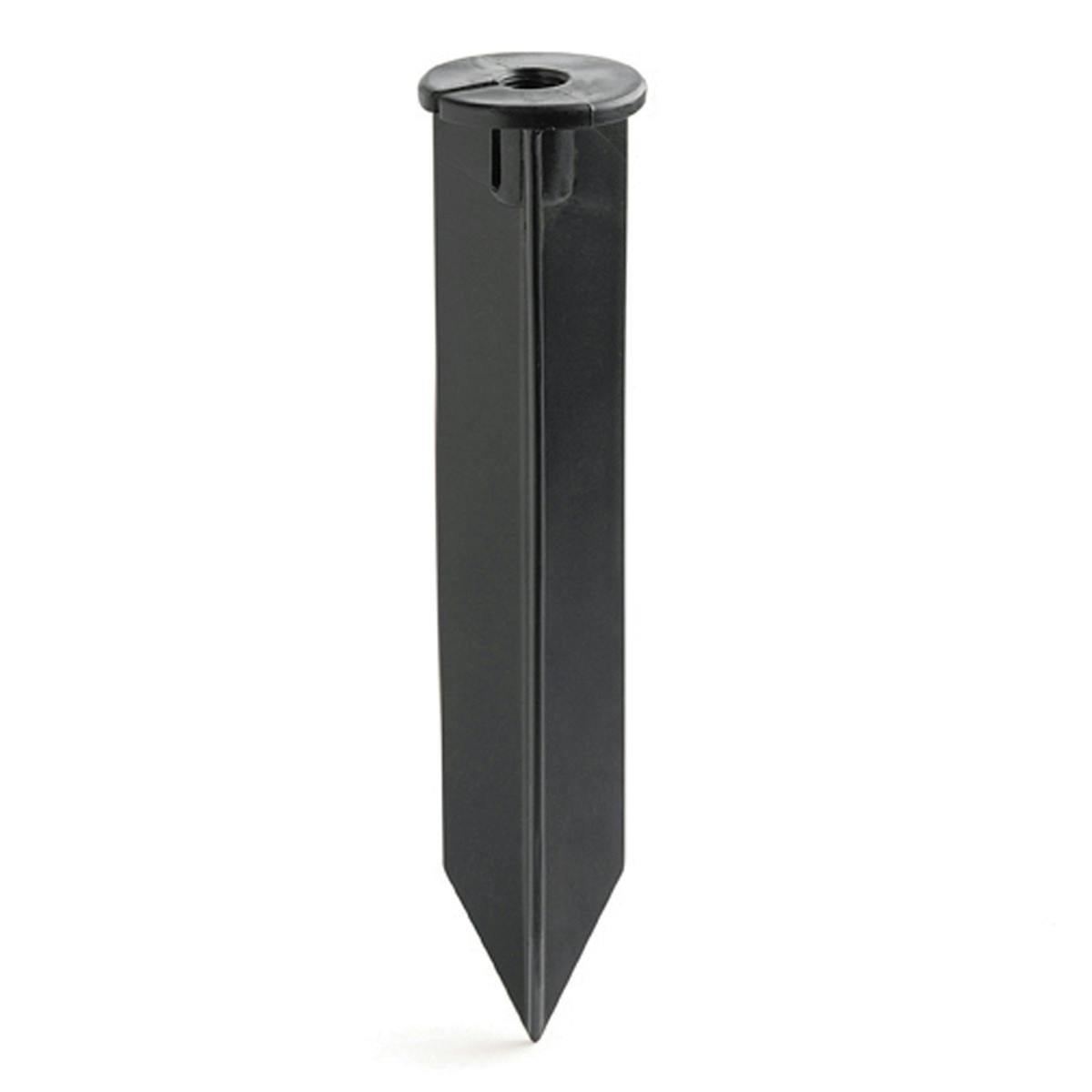 12V In-Ground Support Stake 14" Black on a white background