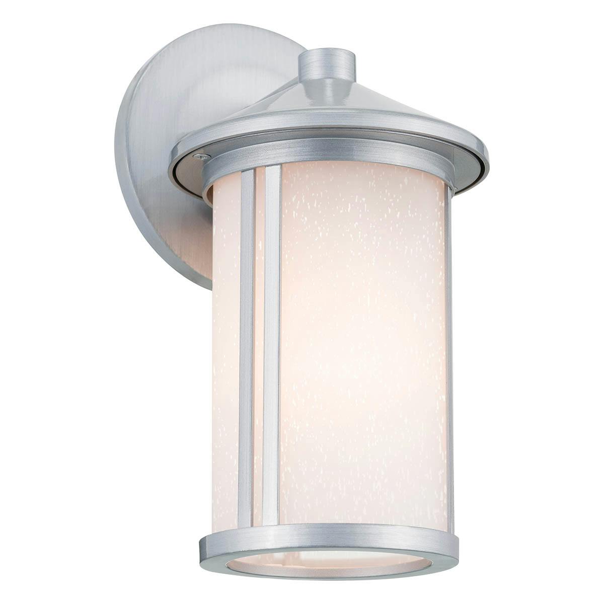 Lombard 10.5" 1 Light Wall Light Aluminum on a white background
