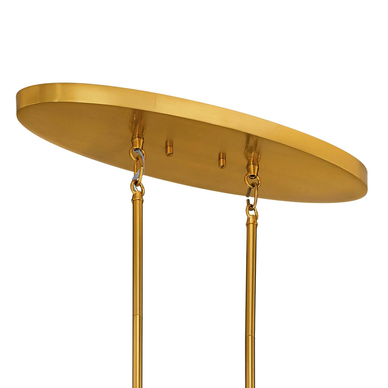 Canopy for the Pytel™ 7 Light Linear Chandelier Fox Gold on a white background