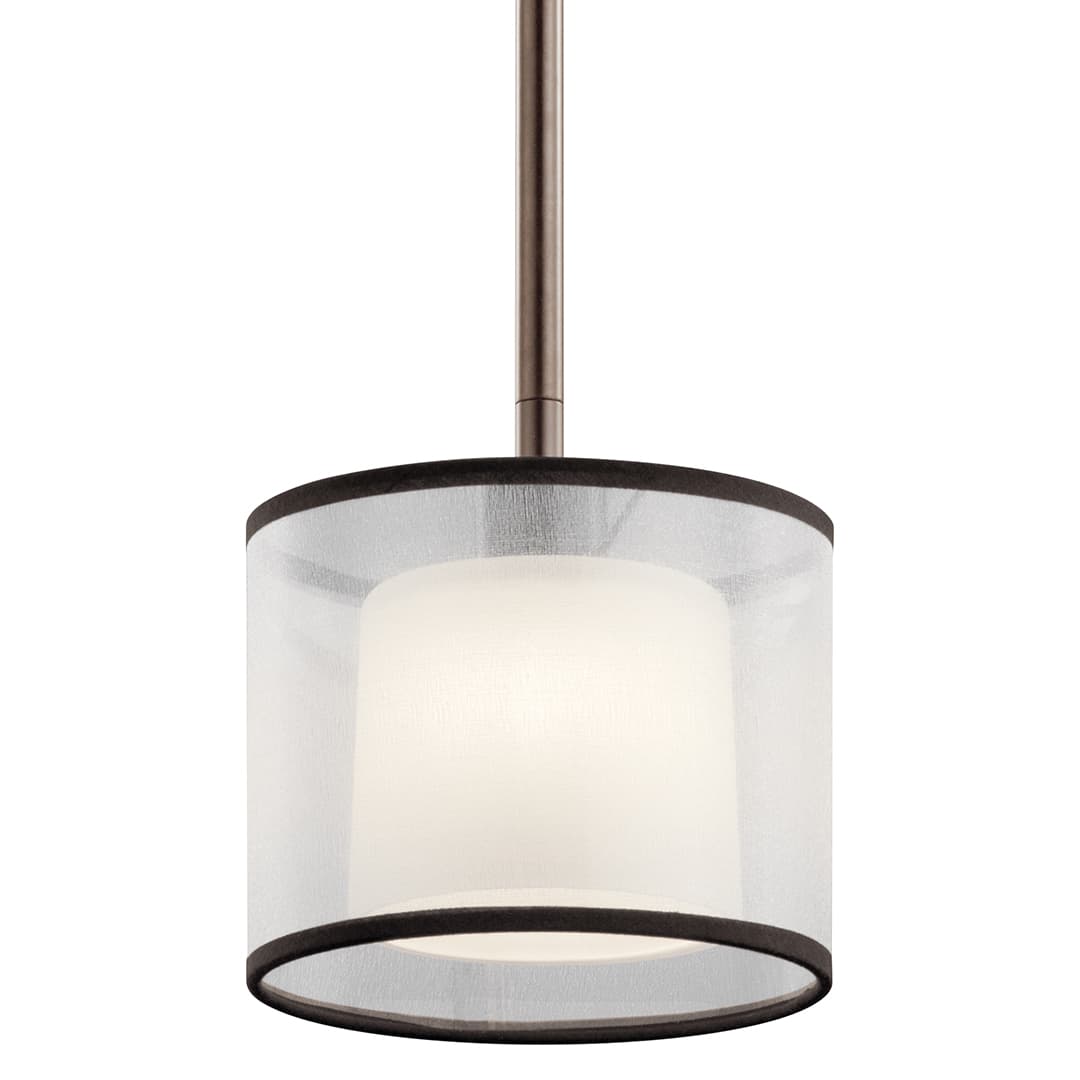 Tallie 1 Light Mini Pendant Bronze on a white background