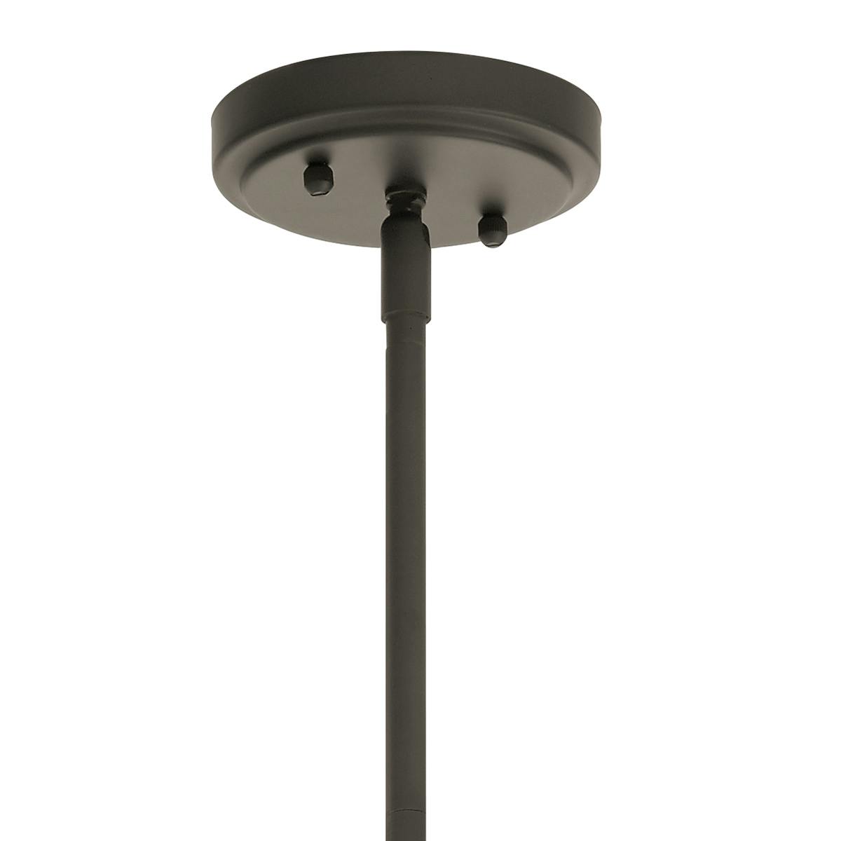 Canopy for the Everly 9.25" Mini Schoolhouse Pendant Etched  Glass Olde Bronze® on a white background