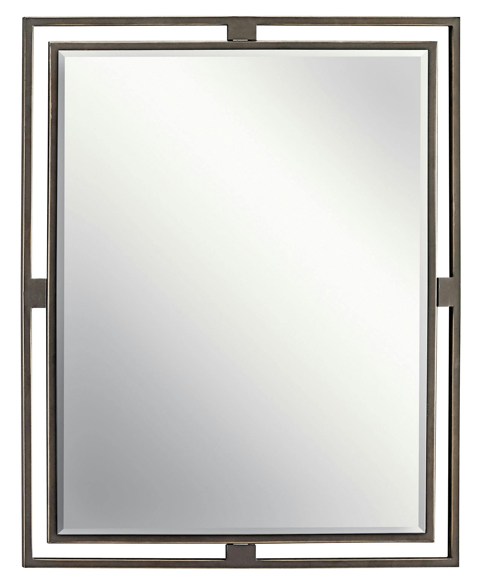 Hendrik™ Rectangular Mirror Olde Bronze® on a white background