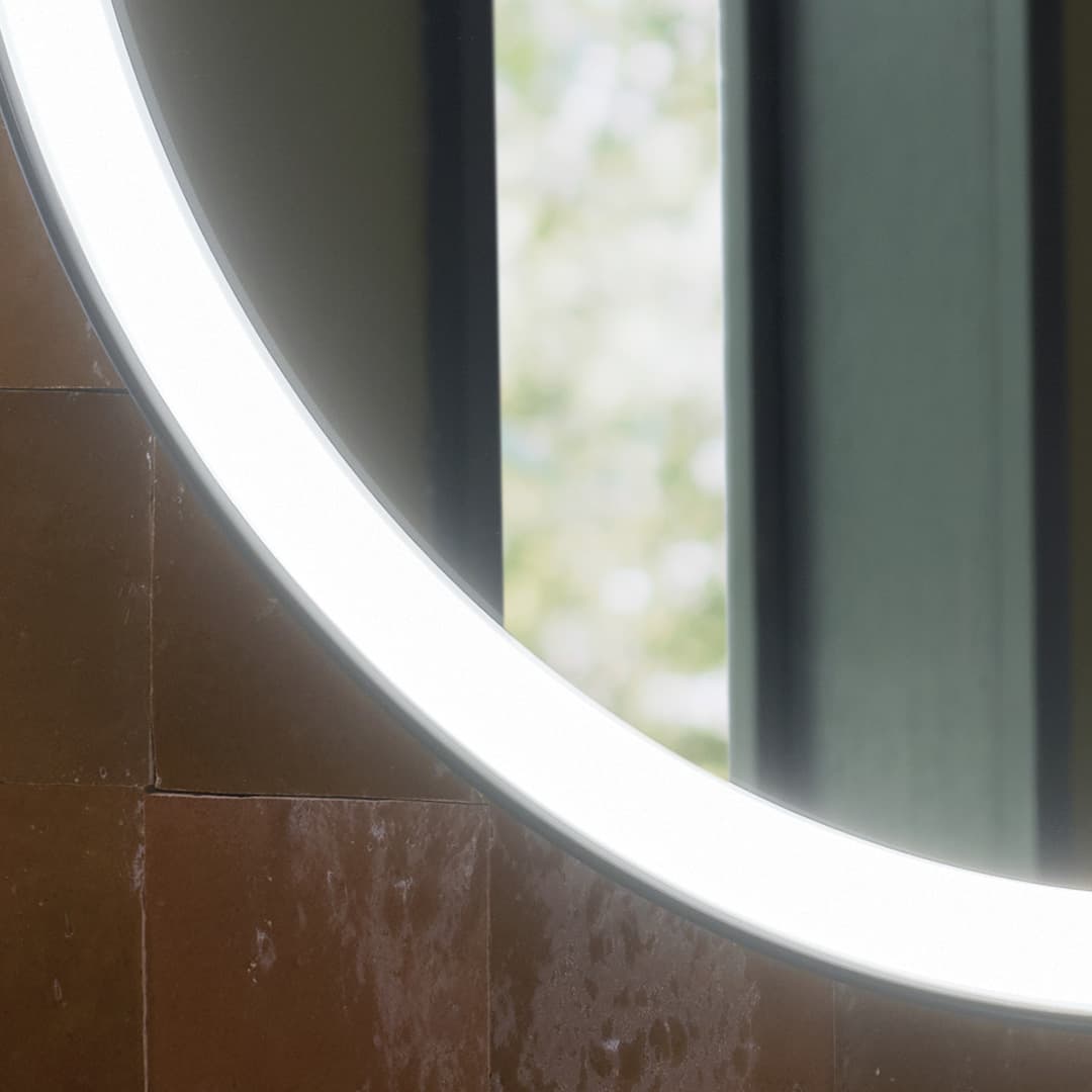 Bathroom with Martell mirror detail