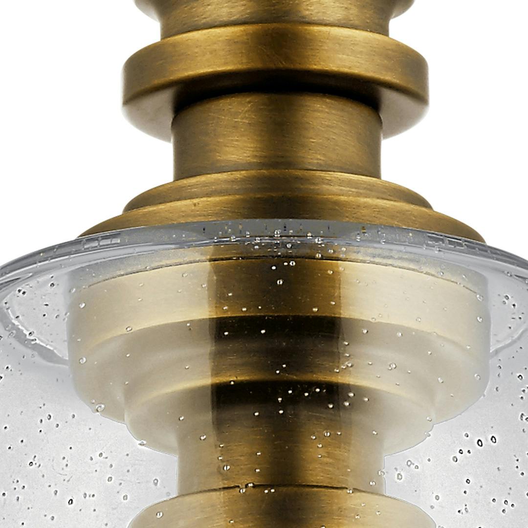 Lakum™ 1 Light Pendant Natural Brass on a white background
