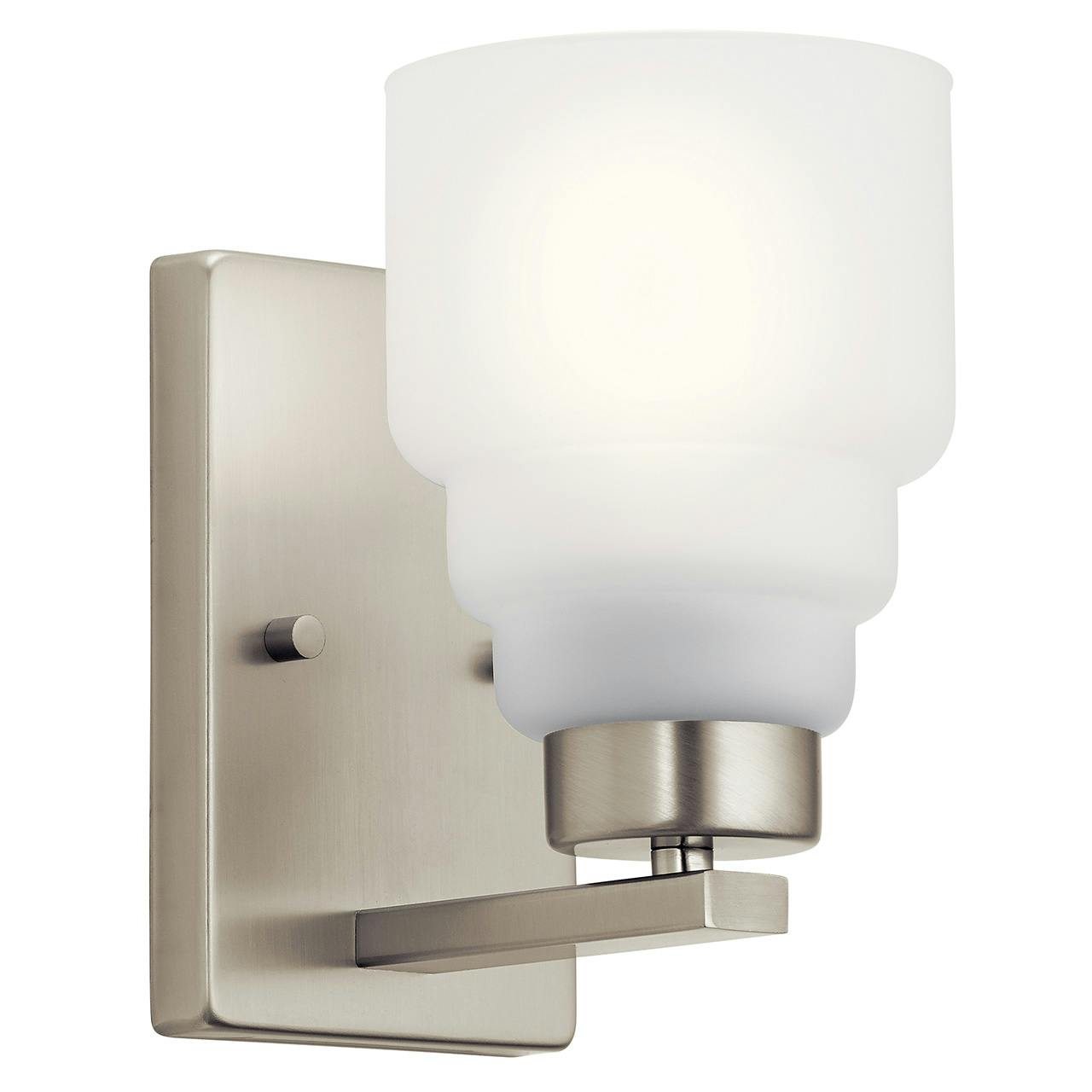 Vionnet 8.5" 1 Light Sconce in Nickel on a white background