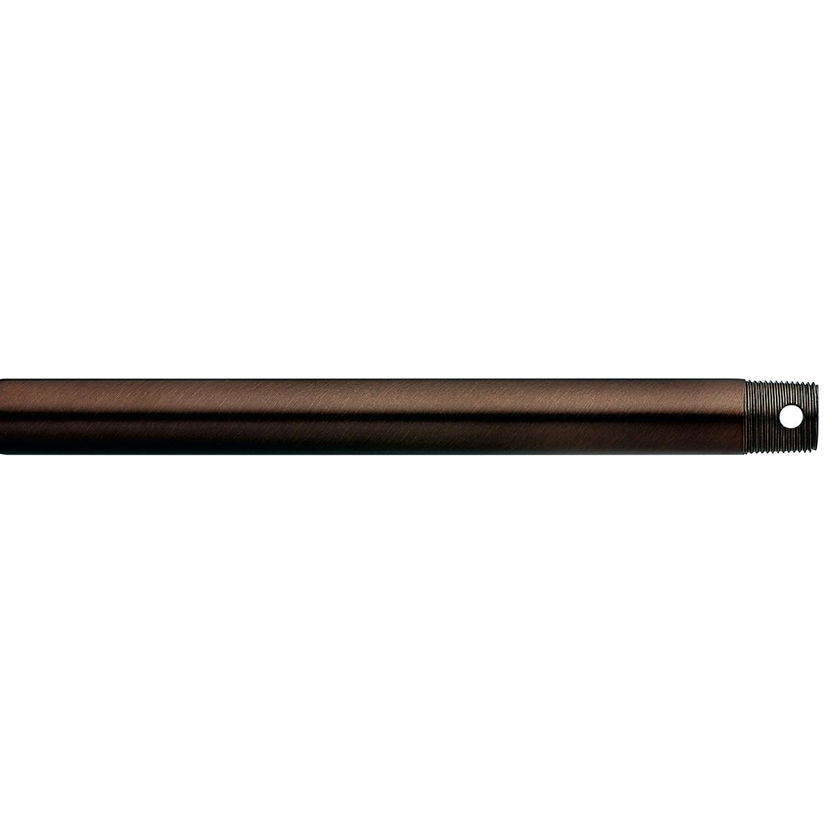 Dual Threaded 24" Downrod Brushed Bronze on a white background