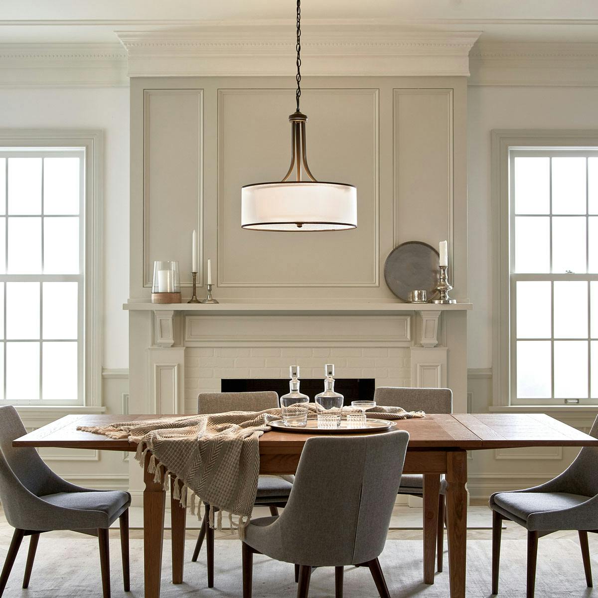 Day time dining room image featuring Lacey pendant 42385MIZ