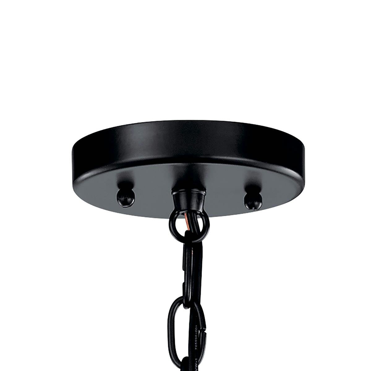 Canopy on the Toman™ 21.25" 1 Light Pendant Black on a white background