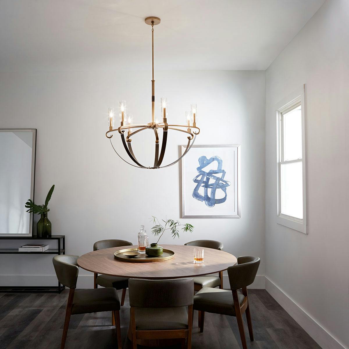 Day time dining room image featuring Artem chandelier 52016NBR