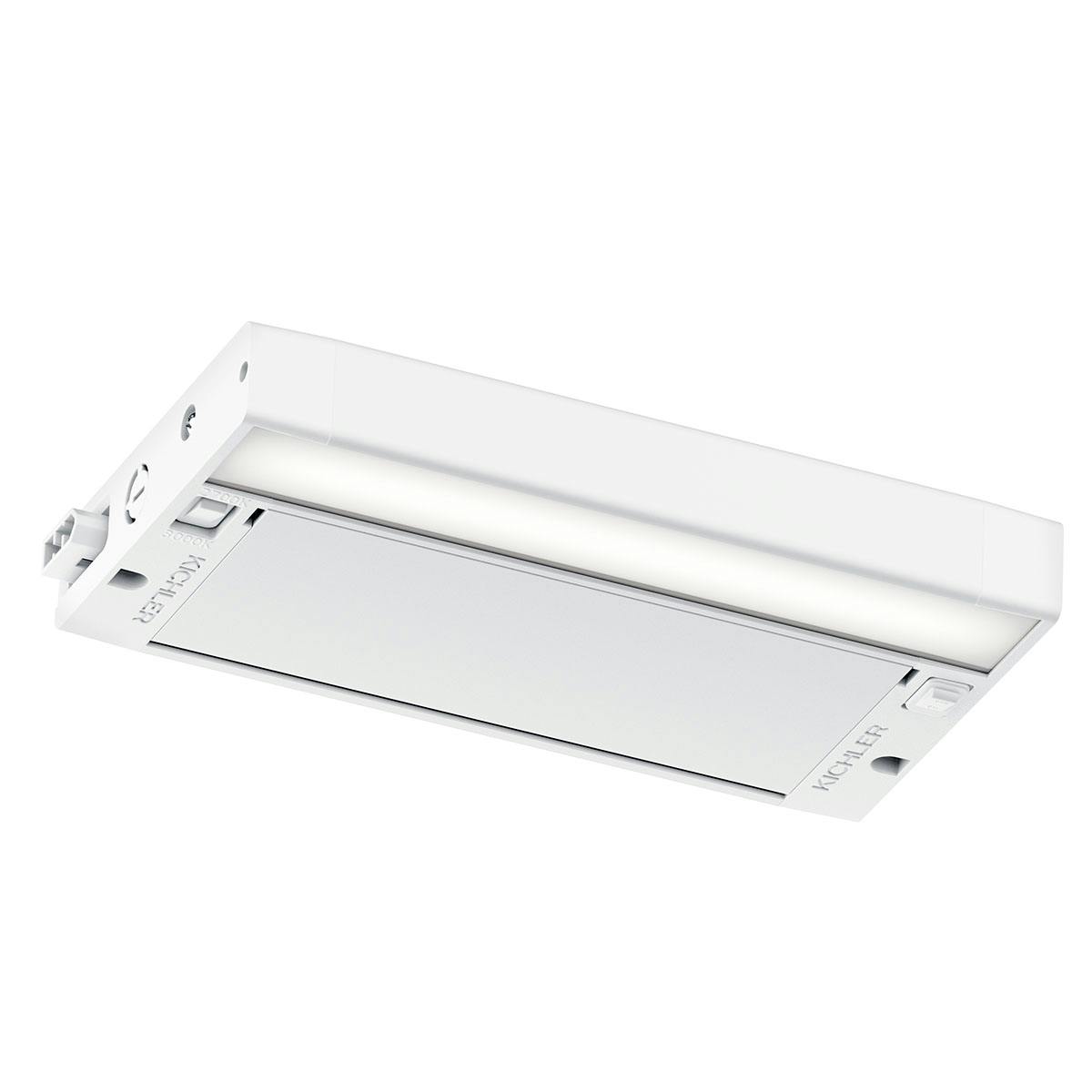 6U 8" 2700K/3000K LED Cabinet Light White on a white background