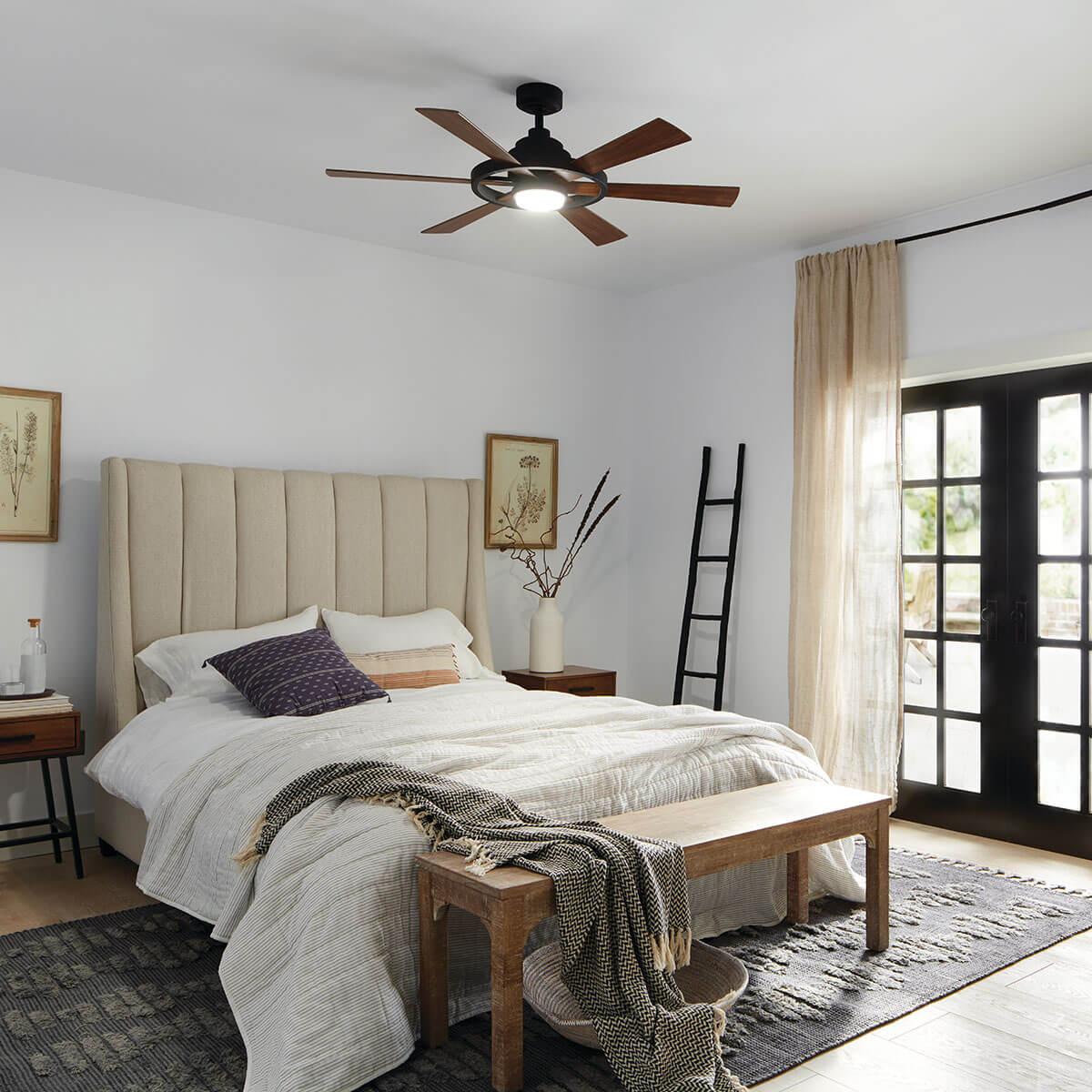 Day time bedroom featuring Range Ceiling Fan 300317