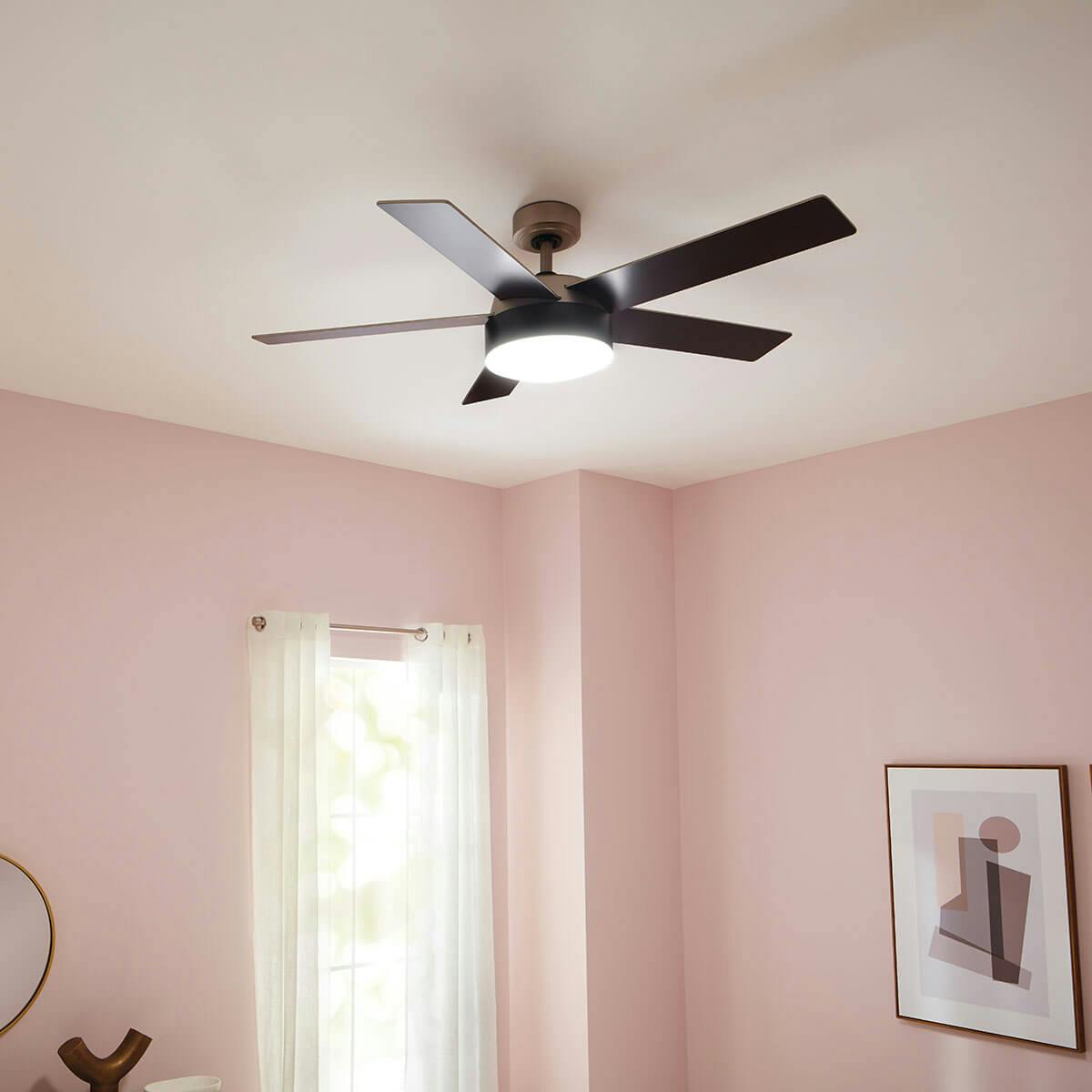 Day time living room featuring Compass ceiling fan 300322