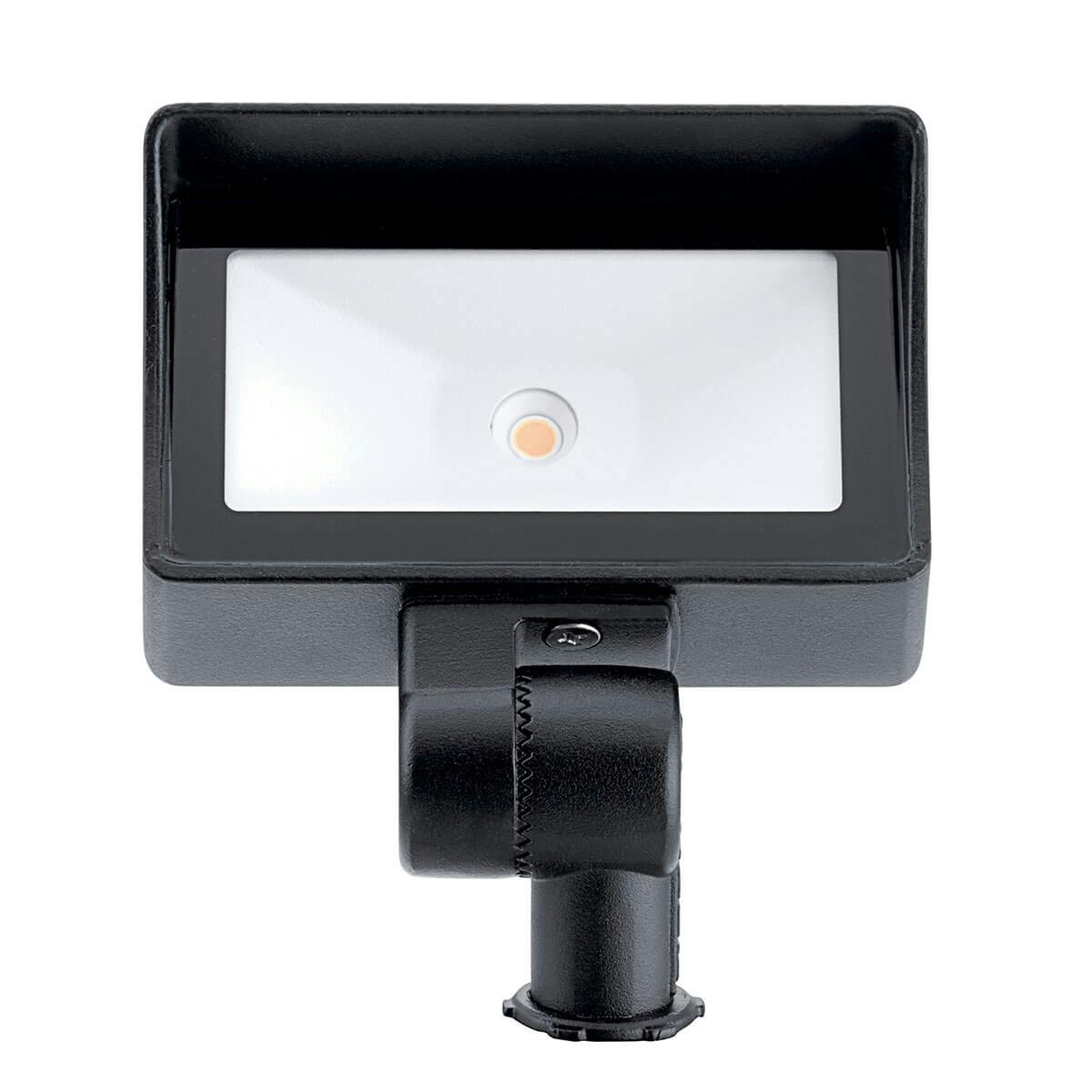 Front view of the VLO 3000K LED Mini Wall Wash Black on a white background