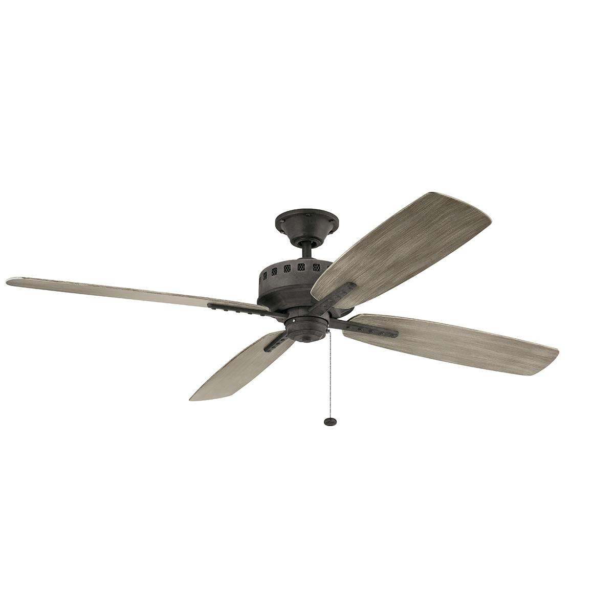 Eads Patio XL 65" Fan in Weathered Zinc on a white background