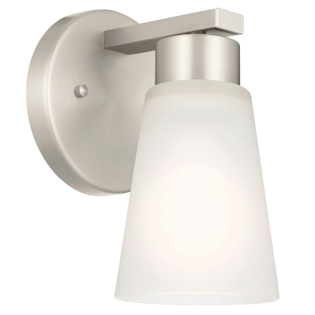 Stamos 4.25" Wall Sconce Brushed Nickel on a white background