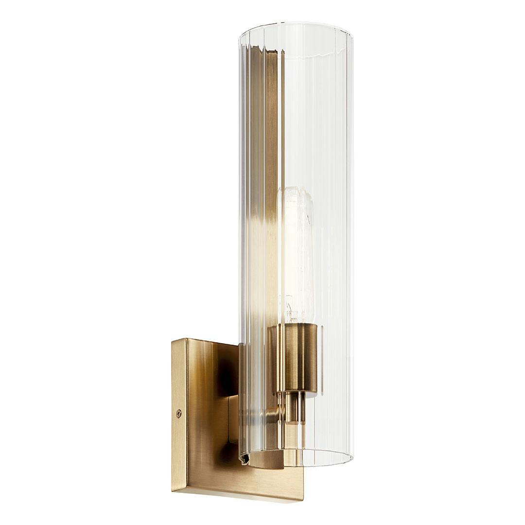 The Jemsa 14 Inch 1 Light Wall Sconce in Champagne Bronze on a white background