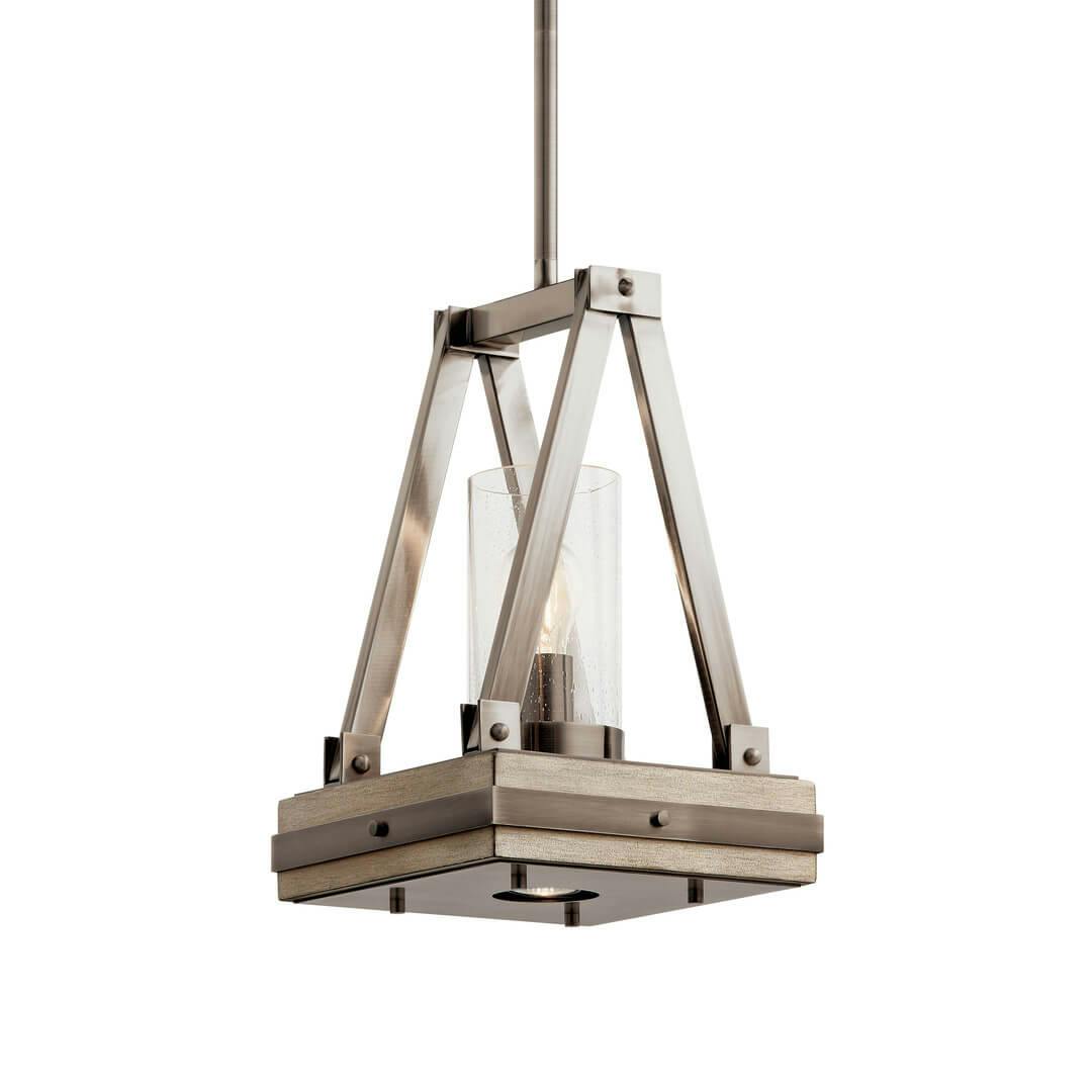 The Colerne 16.5' 2 Light Pendant Pewter on a white background