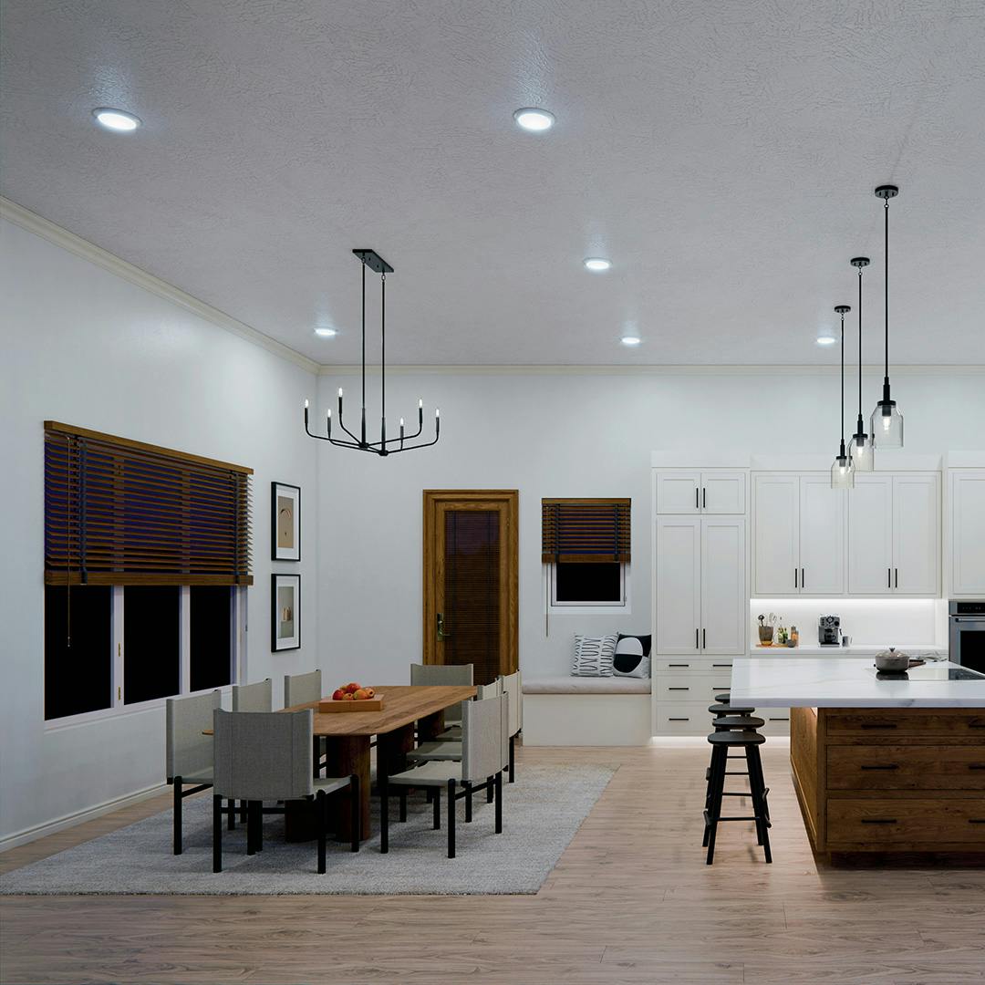 Kitchen featuring the Low Profile LED Downlight - Gen Select in White