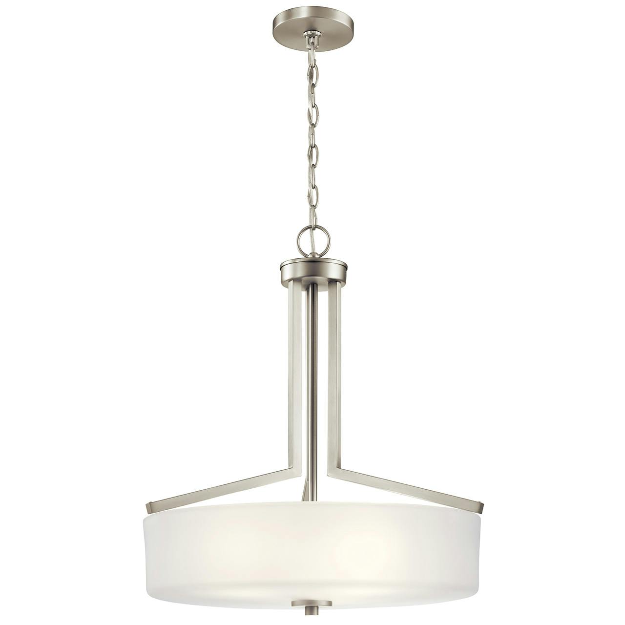 Skagos™ 3 Light Pendant Brushed Nickel on a white background