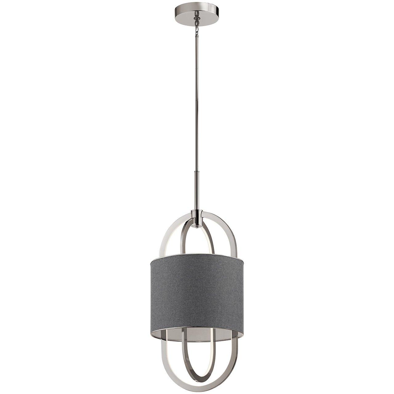 Jolana LED 3000K 16" Pendant Nickel on a white background