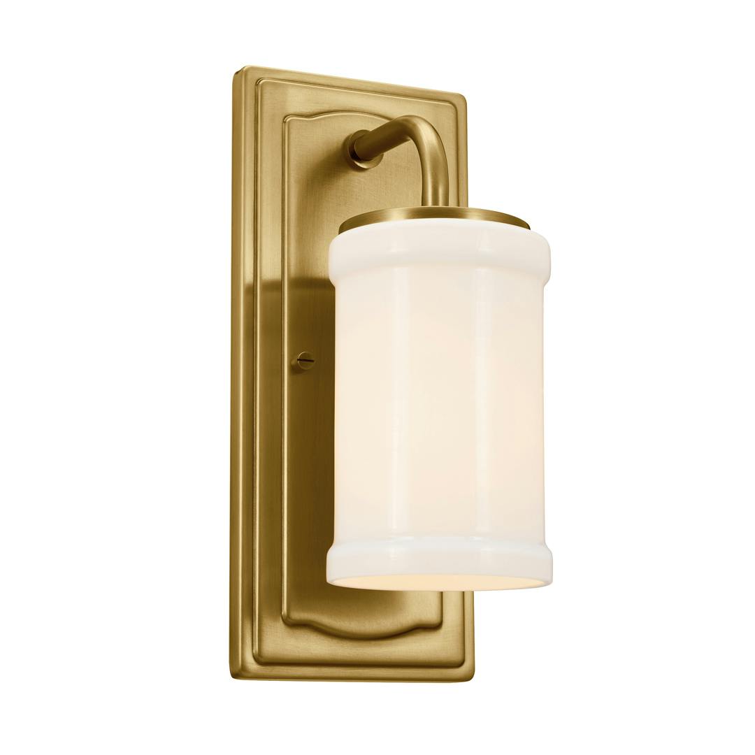 Vetivene 1 Light Wall Sconce Natural Brass on a white background