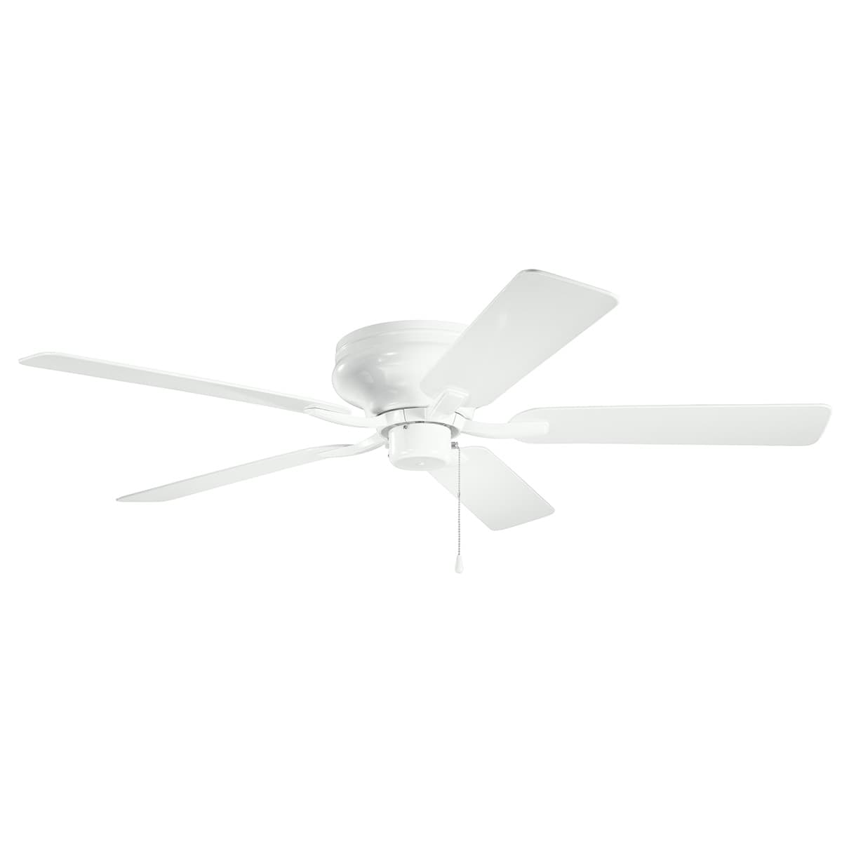 52" Basics Pro Legacy Patio Fan White on a white background