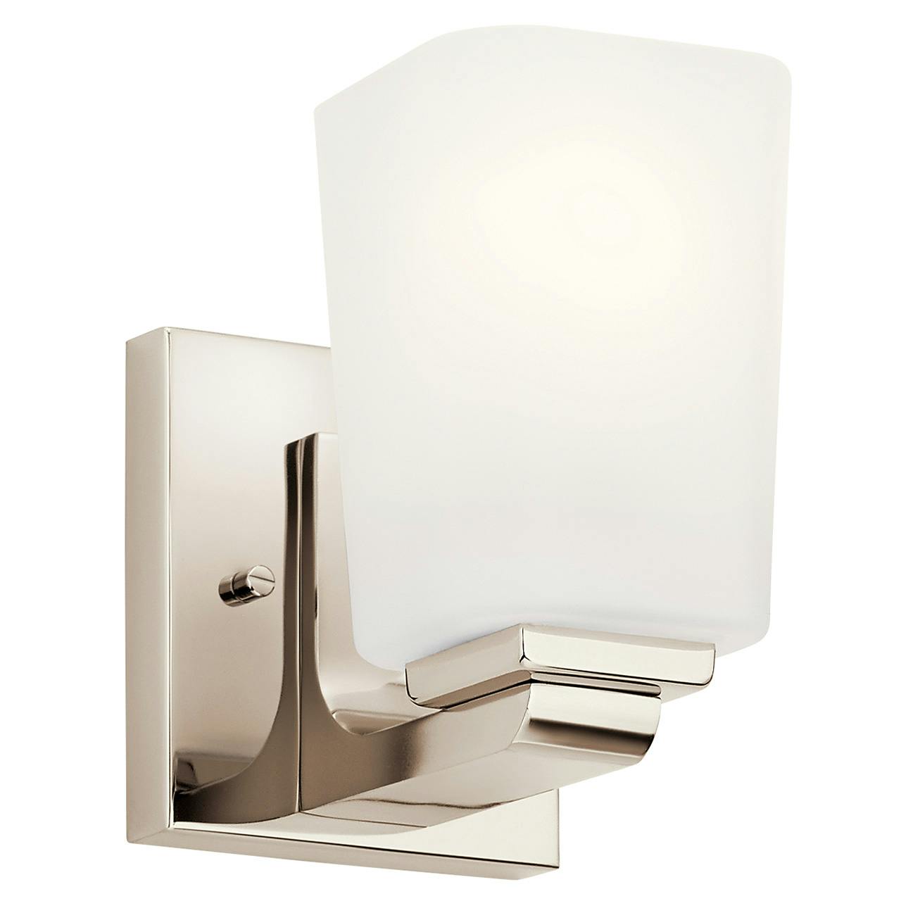 Roehm 1 Light Wall Sconce Polished Nickel on a white background