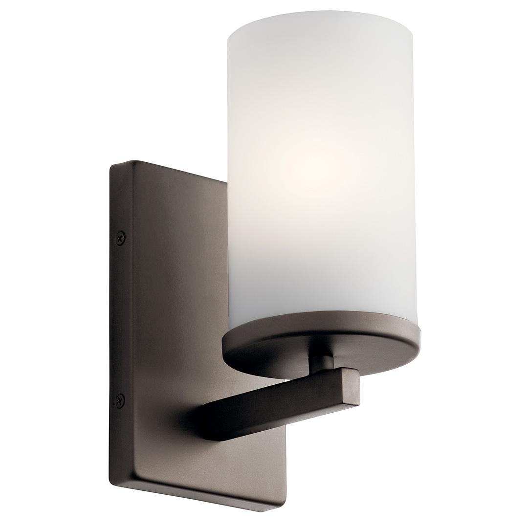 Crosby 9.25" 1 Light Sconce  Olde Bronze on a white background