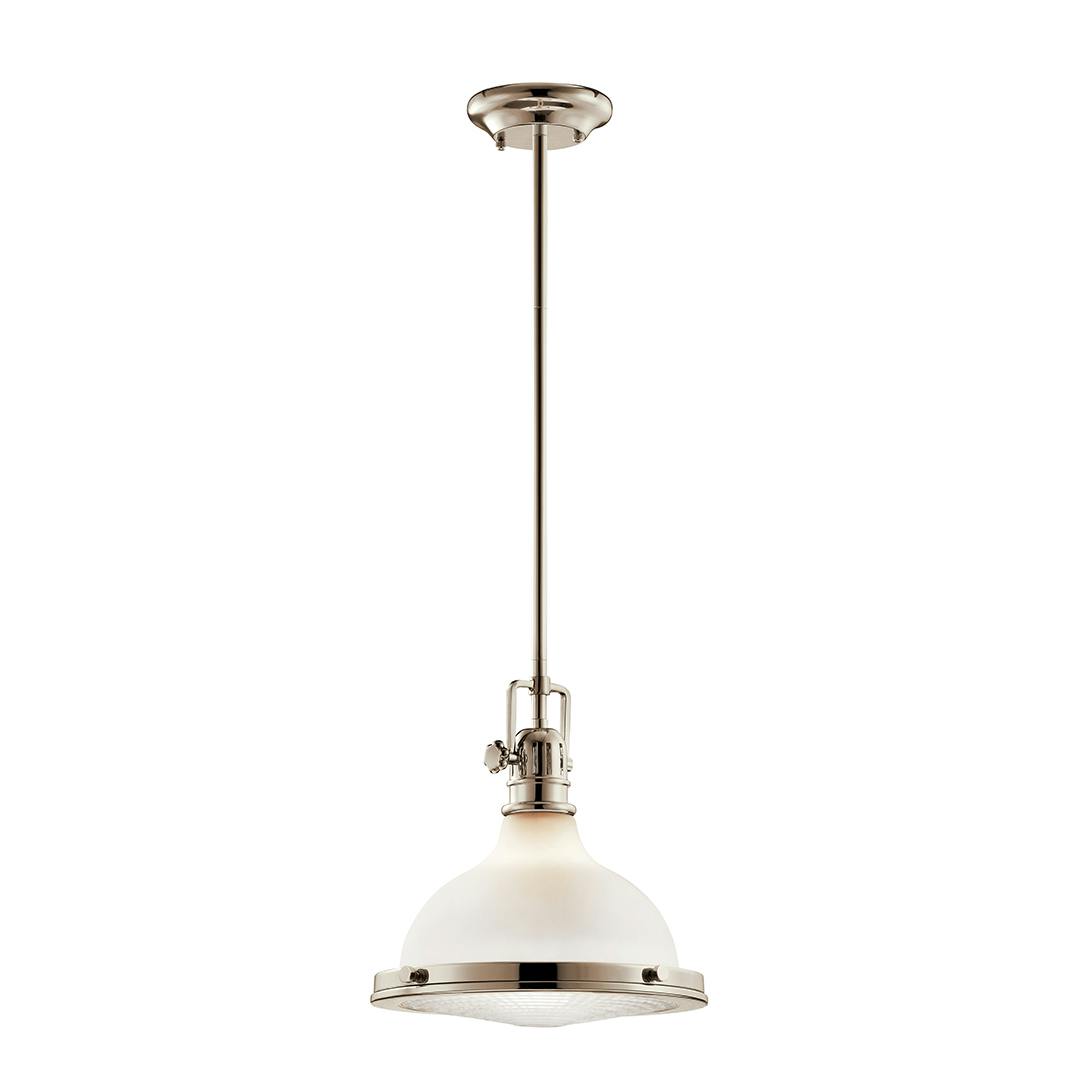 Hatteras Bay™ 11" Pendant Polished Nickel on a white background