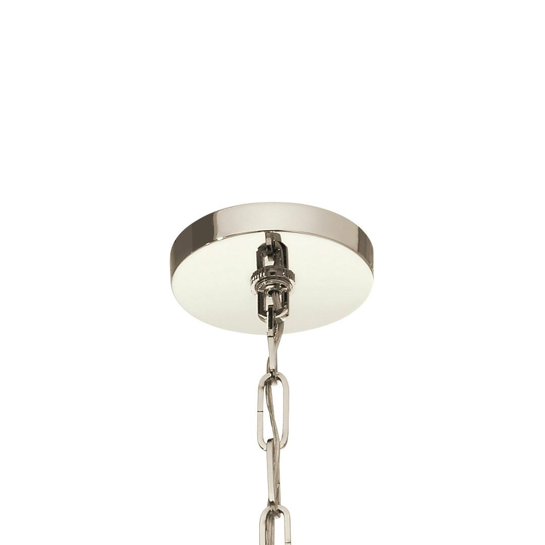 Canopy for the Abbotswell 6 Light Chandelier Nickel on a white background