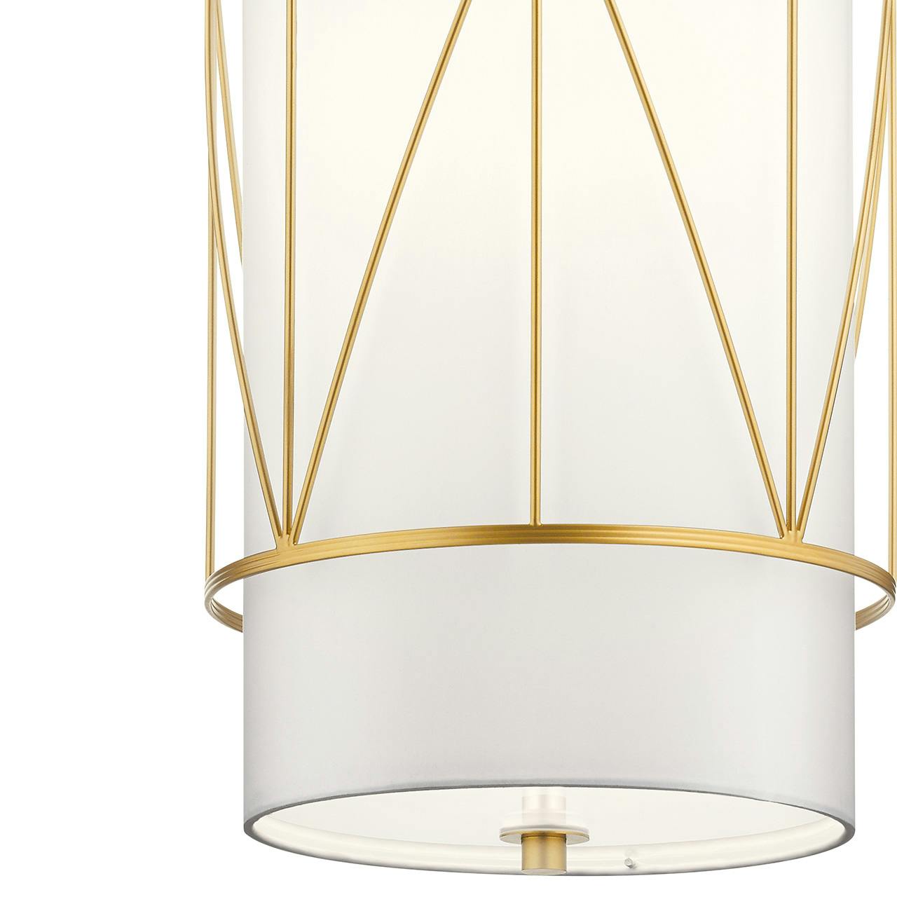Close up view of the Birkleigh™ 18.25" Pendant Classic Gold on a white background