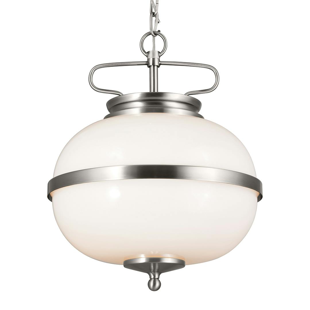 Opal 2 Light Pendant Classic Pewter on a white background