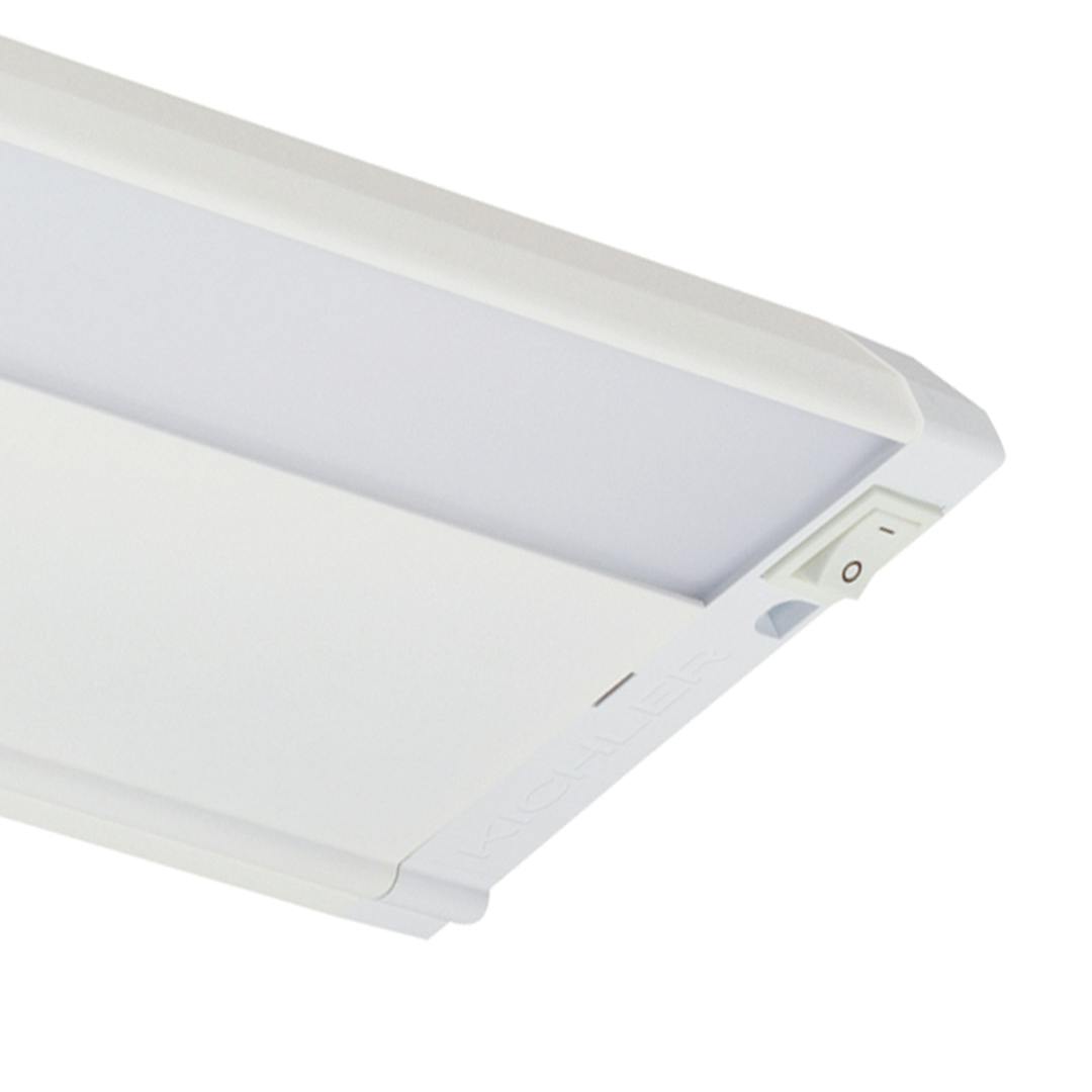 4U 30" 2700K LED Cabinet Light White on a white background