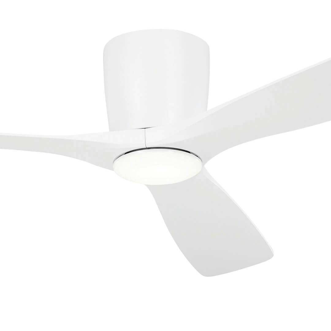 54" Volos Ceiling Fan Matte White on a white background