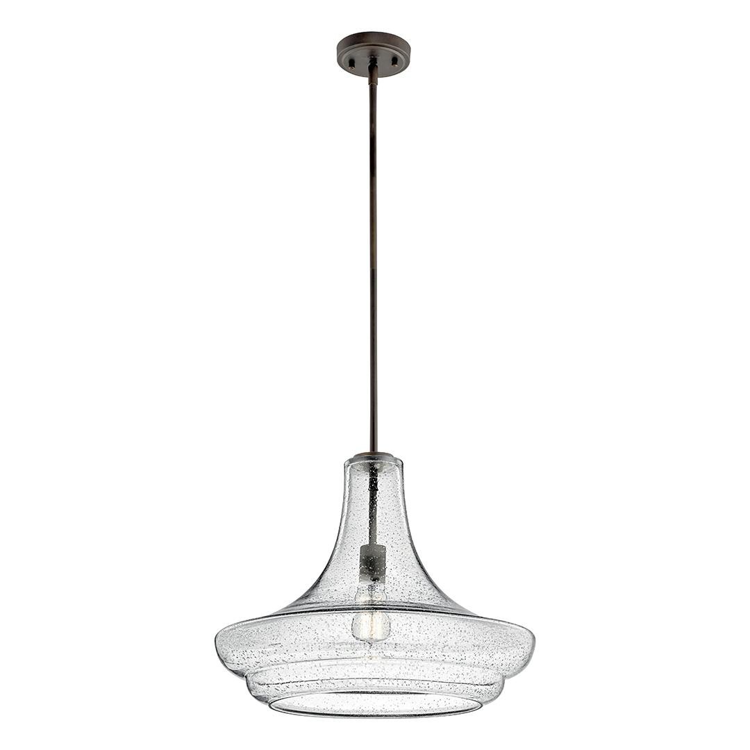 Everly 1 Light Pendant Olde Bronze on a white background