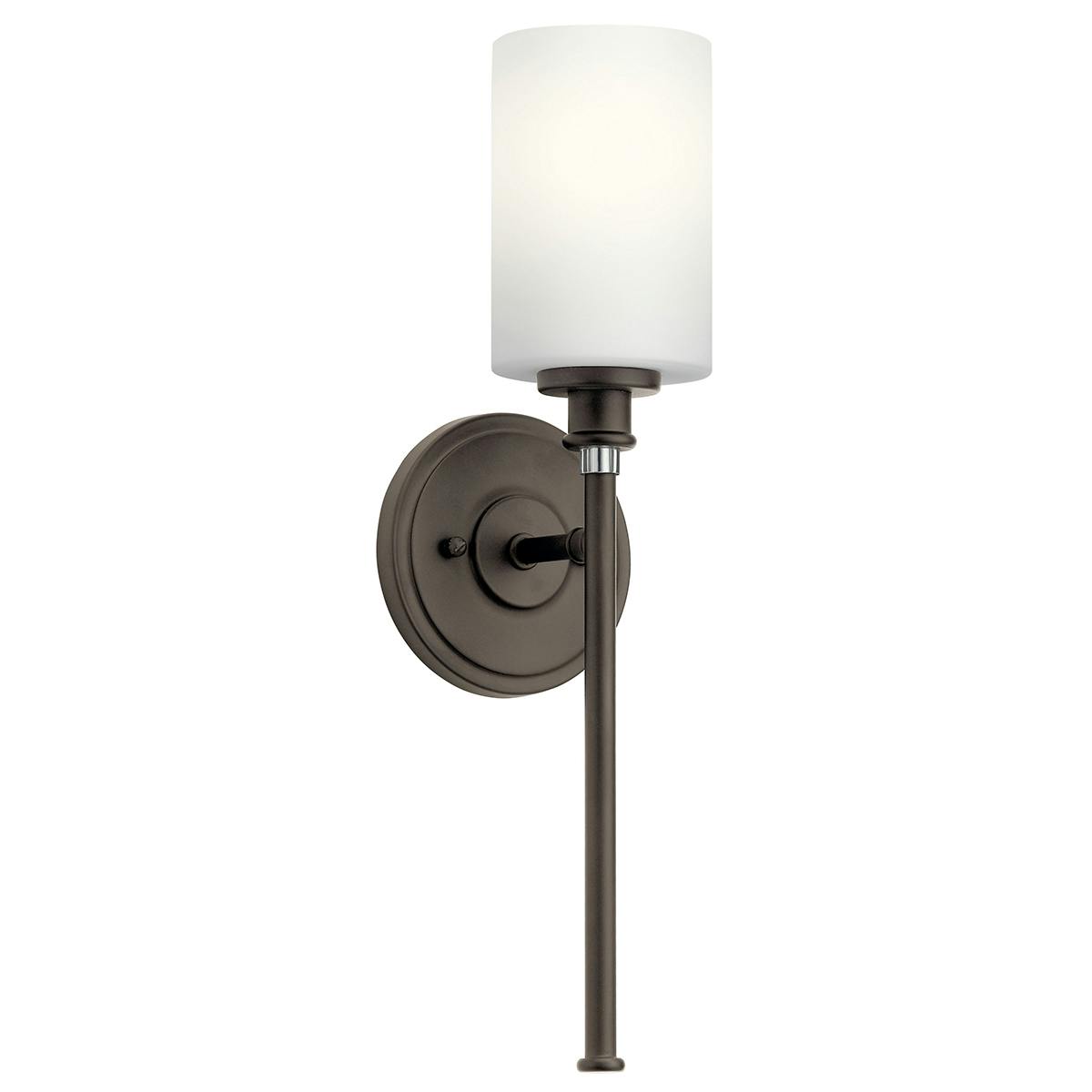 Joelson 1 Light Sconce w/ LED Bulb Bronze on a white background