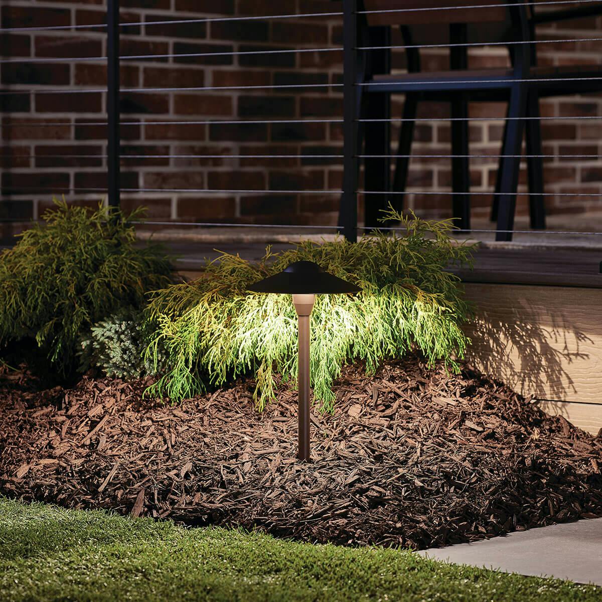Night time Exterior image featuring Landscape path light 15410AZT
