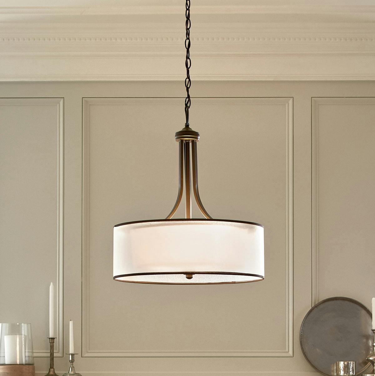 Day time dining room image featuring Lacey pendant 42385MIZ