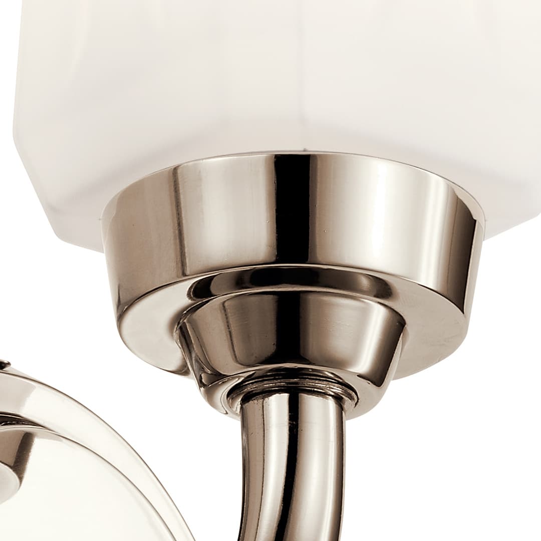 Truby 1 Light Wall Sconce Polished Nickel on a white background