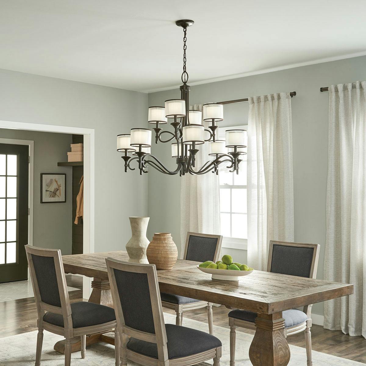 Day time dining room image featuring Lacey chandelier 42383MIZ