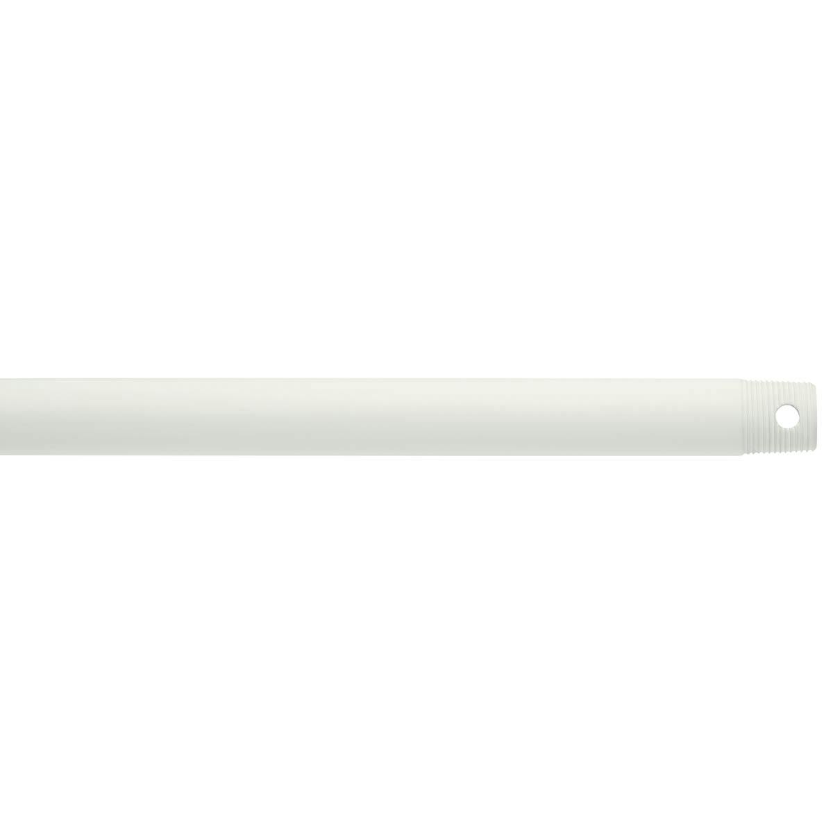 Dual Threaded 72" Downrod White on a white background