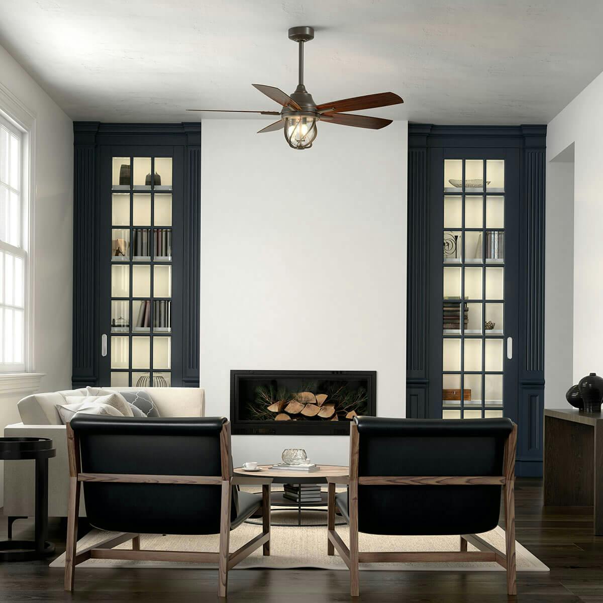 Day time living room image featuring Lydra ceiling fan 310073OZ
