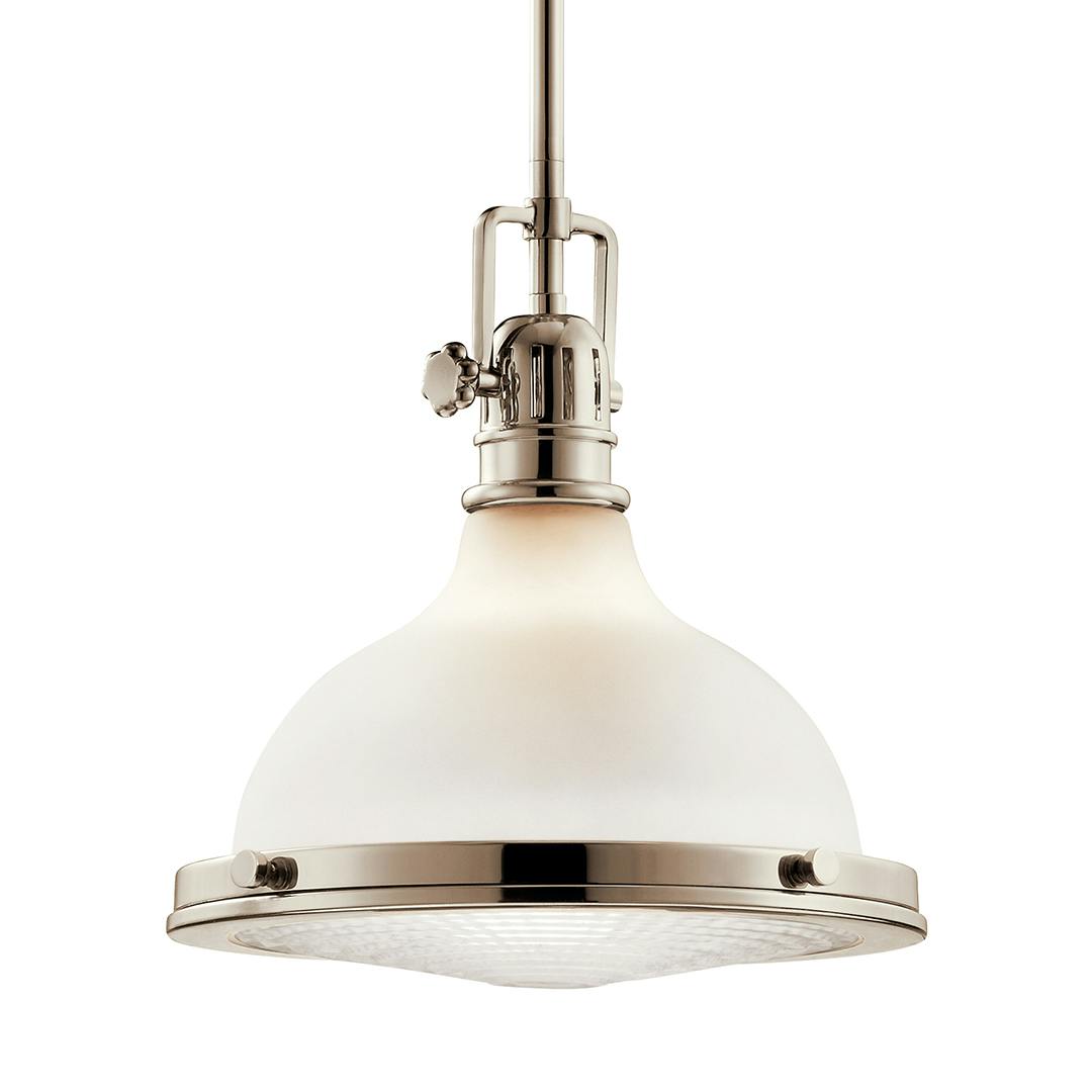 Hatteras Bay™ 11" Pendant Polished Nickel on a white background