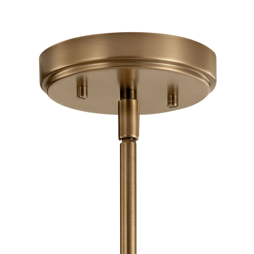 Canopy for the Aivian 23" Chandelier Brass Finish on a white background