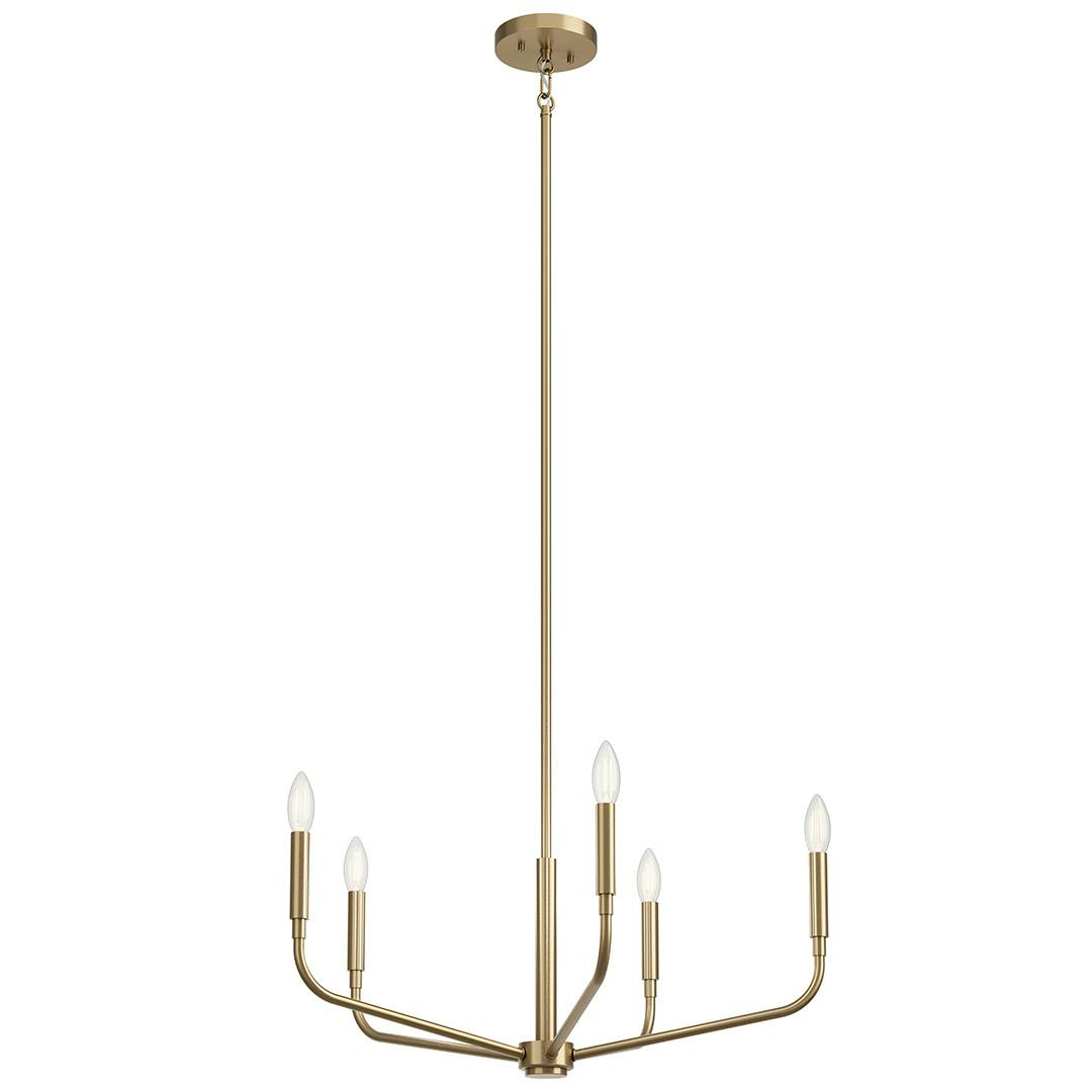 The Madden 26 Inch 5 Light Chandelier in Champagne Bronze on a white background