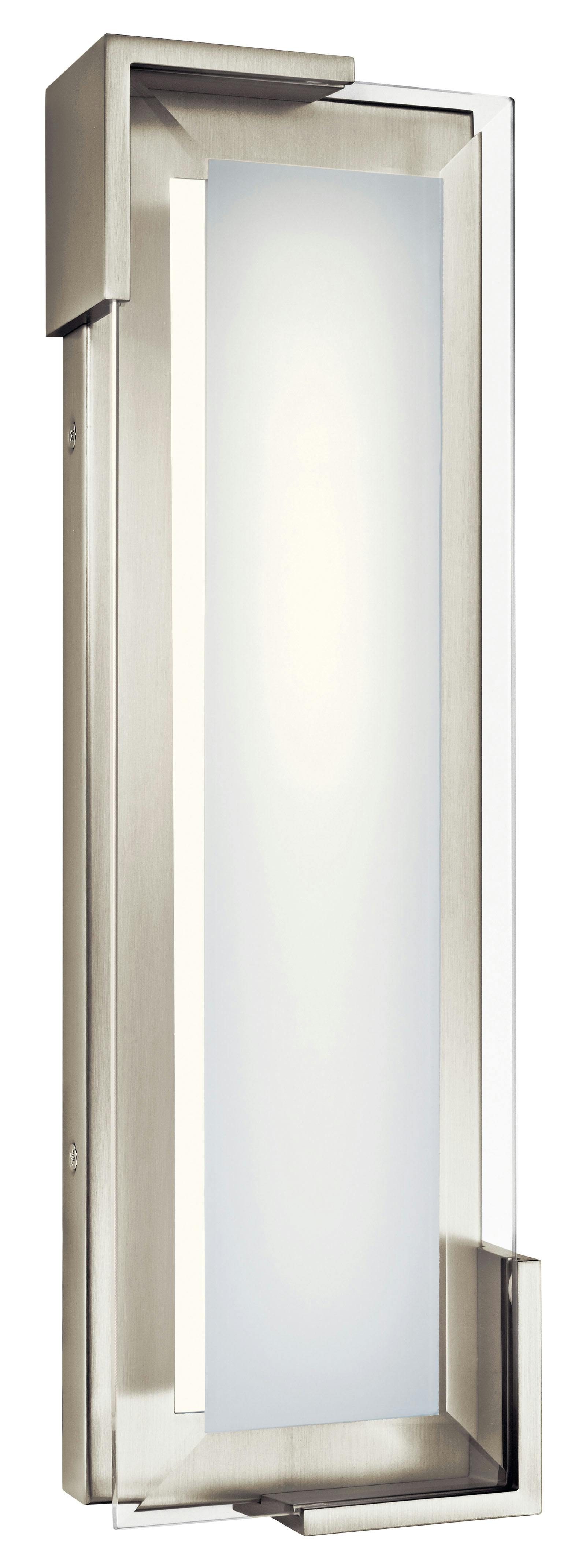 Jaxen 16.75" LED Vanity Light Nickel on a white background