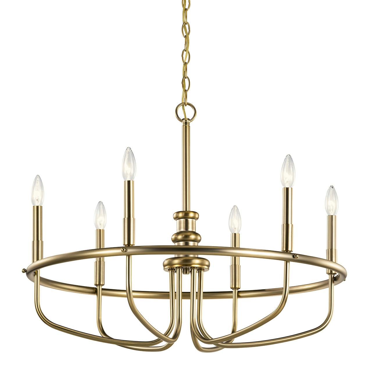 Capitol Hill 22" Chandelier Bronze without the canopy on a white background