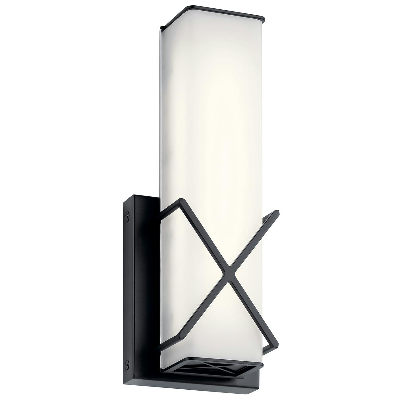 Trinsic™ LED Wall Sconce Matte Black on a white background