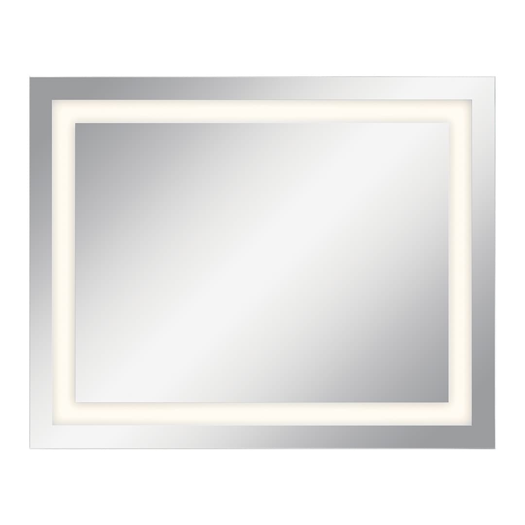 24" x 30" Rectangular LED Backlit Mirror on a white background